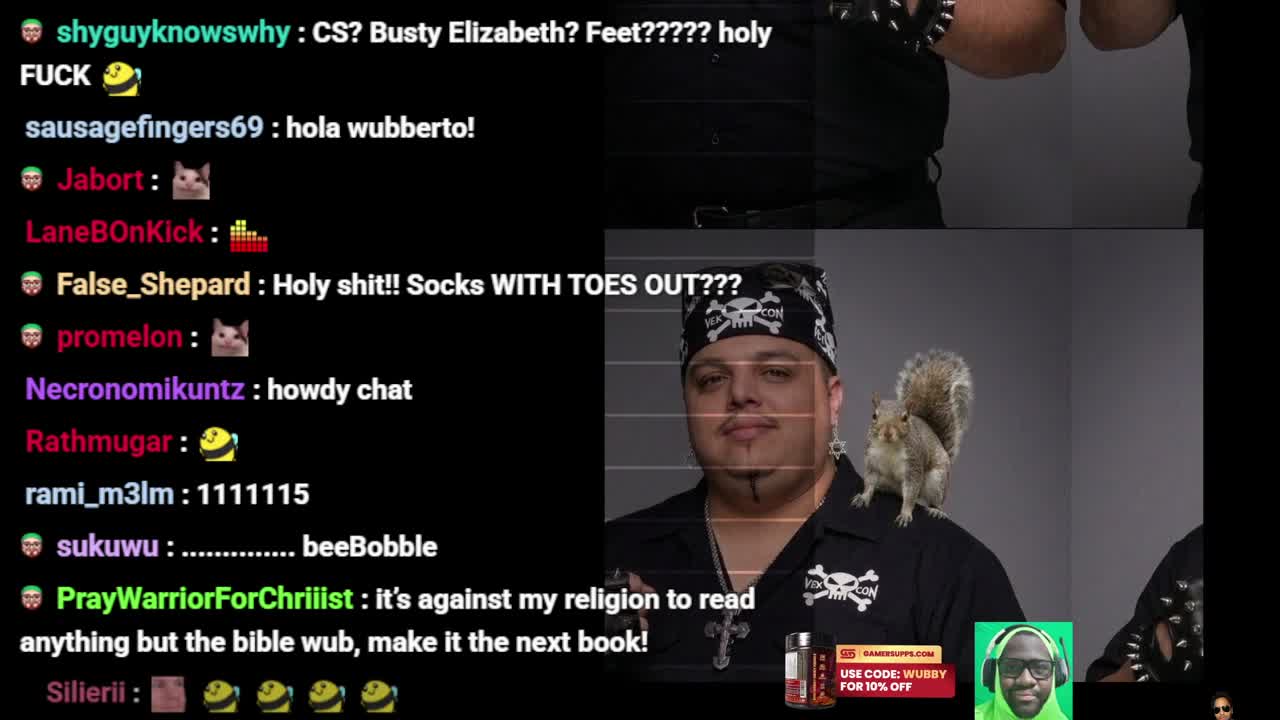 BOOK CLUB LATE MEETING - ELISABETH BUSTY MOD - NOT ENDING STREAM TILL I WIN A CS GAME - THICK THIGHS - SOCKS WITH TOES OUT